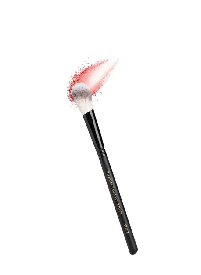 Cuffs N Lashes F012 Powder Contour Brush | High Performance Makeup Brush with Ultra-Soft Bristles | Handmade in India | Cruelty-Free &Ethical | Professional Face Sculpting &Blending Tool - Image 1