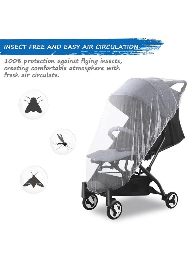 Coldwind 2 Pack Baby Mosquito Net for Stroller, Durable Bug Net for Stroller, Car Seats, Bassinets, Cradles, Playards, Pack N Plays and Portable Mini Crib, Portable & Durable Baby Insect Netting - Image 5
