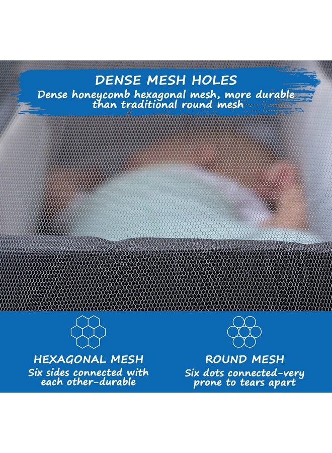 Coldwind 2 Pack Baby Mosquito Net for Stroller, Durable Bug Net for Stroller, Car Seats, Bassinets, Cradles, Playards, Pack N Plays and Portable Mini Crib, Portable & Durable Baby Insect Netting - Image 3