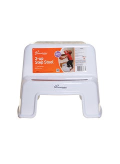 dreambaby 2-UP Toddler Step Stool, Slip Resistant - White And Grey  - Image 3