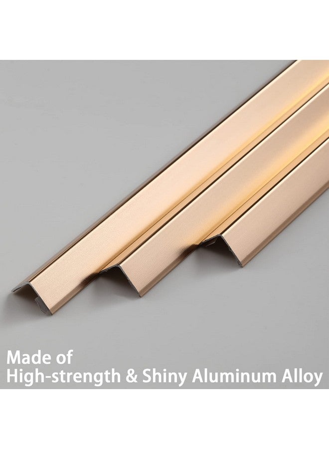 Trimold Aluminum Peel and Stick L Molding Corner Guards with 90° Angle for Wall Door Frame Cabinet Baseboard Protection and Decoration, 35.4in x 0.8in (3Pcs) - Image 3