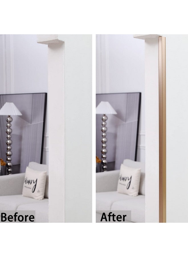 Trimold Aluminum Peel and Stick L Molding Corner Guards with 90° Angle for Wall Door Frame Cabinet Baseboard Protection and Decoration, 35.4in x 0.8in (3Pcs) - Image 5