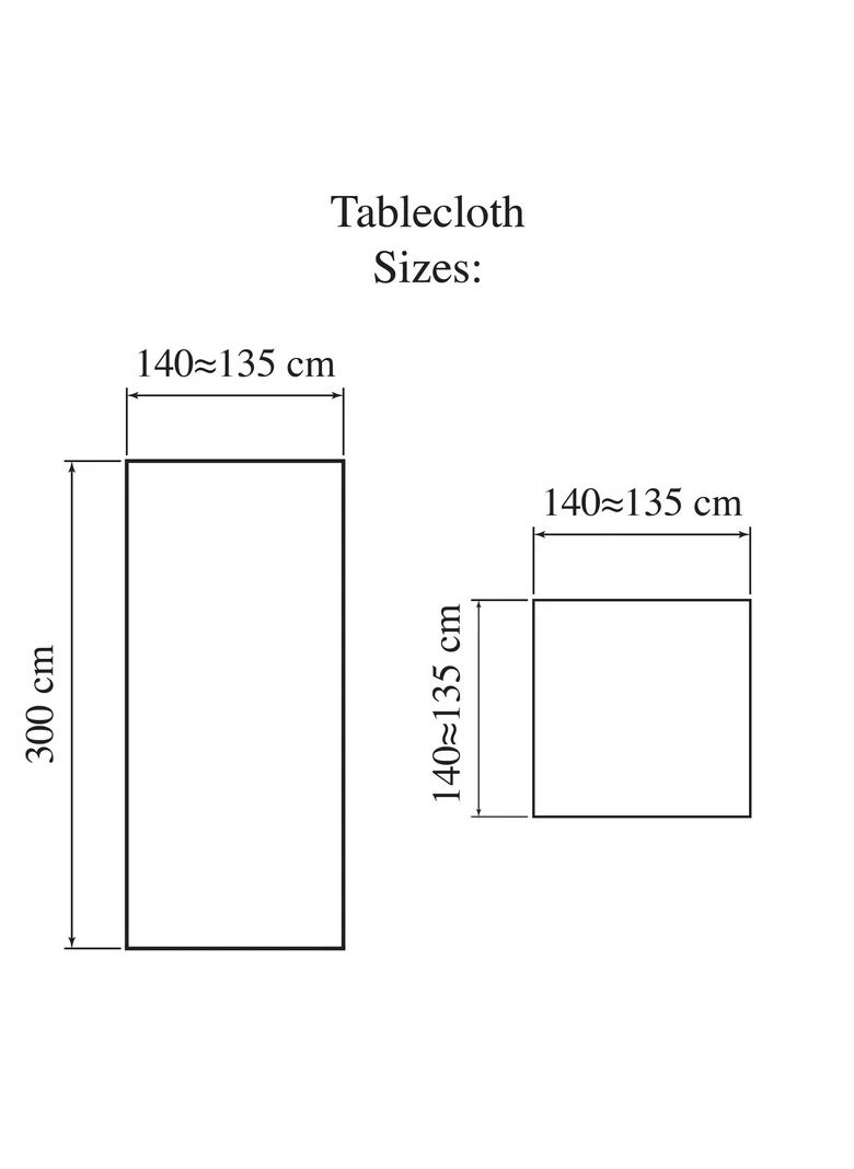 Generic - Dorra Tablecloth Water-Proof 140cm*140cm - Image 1