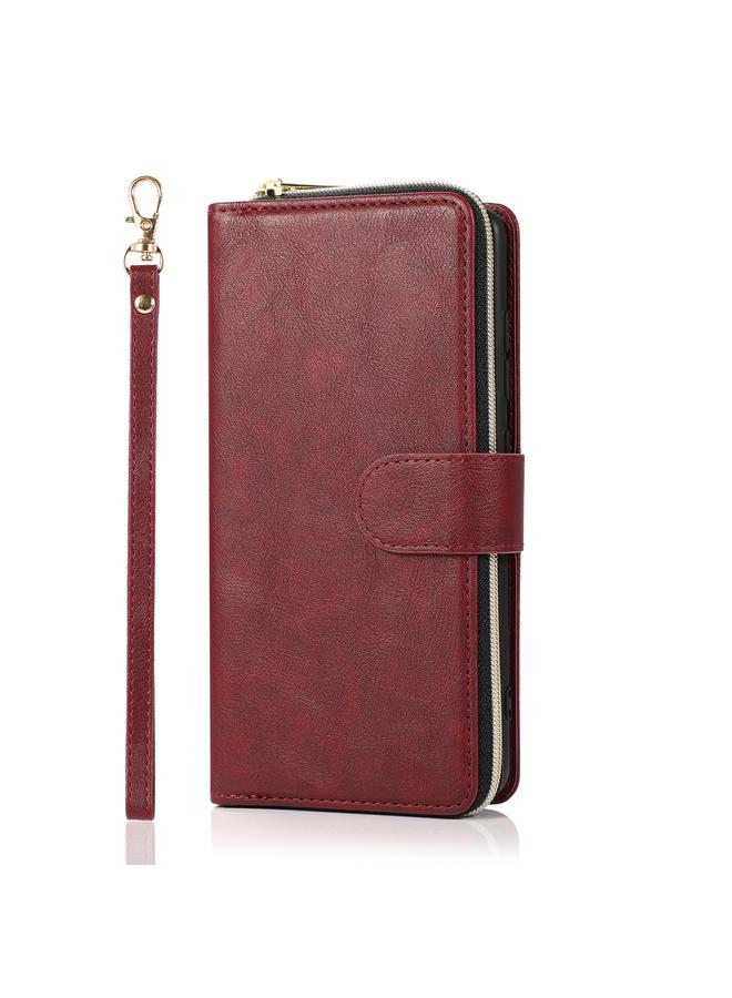 erorex Case For Samsung Galaxy A51 Zipper Wallet Bag Horizontal Flip PU Leather Case with Holder & 9 Card Slots & Wallet & Lanyard & Photo Frame - Image 2