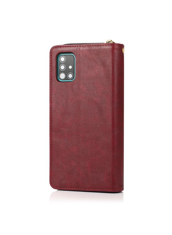 erorex Case For Samsung Galaxy A51 Zipper Wallet Bag Horizontal Flip PU Leather Case with Holder & 9 Card Slots & Wallet & Lanyard & Photo Frame - Image 3