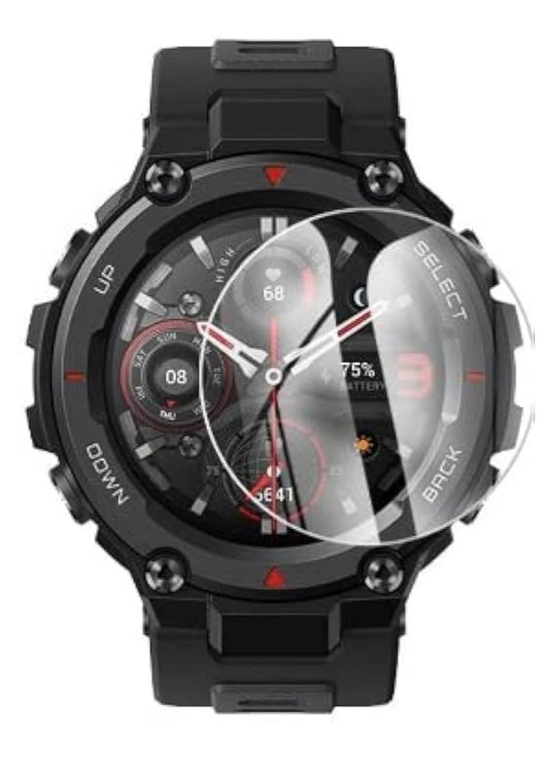 Screen Protector for Amazfit gtr 42mm Scratch Resistant 3D Total Coverage Bubble Free Pet HD Flexible Transparent Screen Protector Film