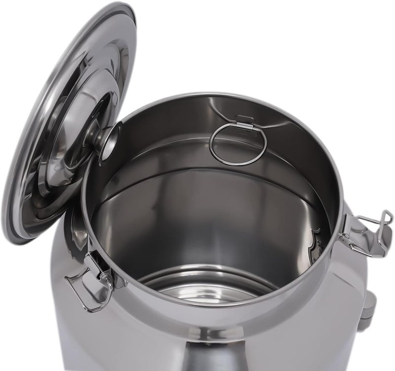 CHALIGHT 28L/7.4Gallon Stainless Steel Milk Can 304 Stainless Steel Milk Jug Sealed Bucket Wine Pail Bucket Milk Can Liquid Storage Container w/Faucet & Sealed Lid for Milk Wine Water Liquid - Image 3