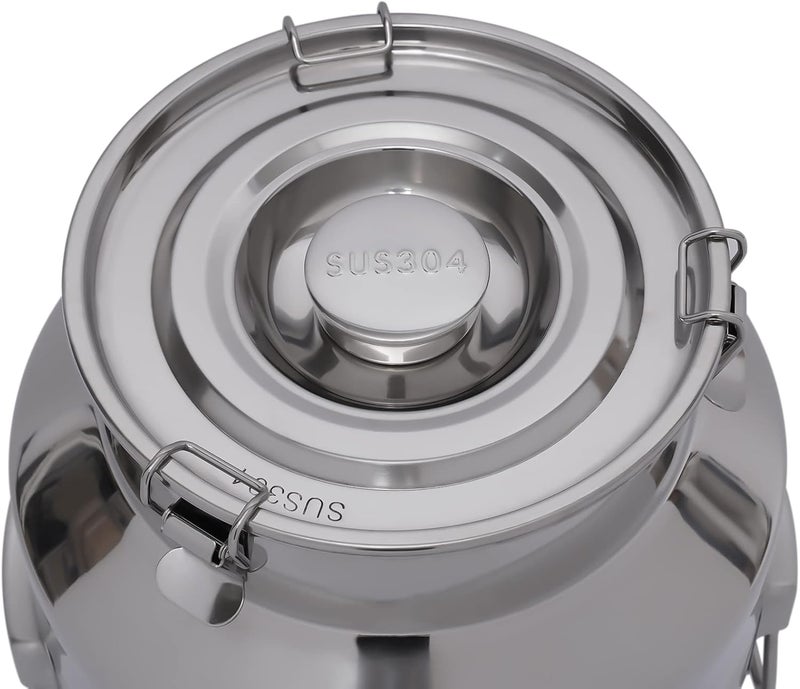 CHALIGHT 28L/7.4Gallon Stainless Steel Milk Can 304 Stainless Steel Milk Jug Sealed Bucket Wine Pail Bucket Milk Can Liquid Storage Container w/Faucet & Sealed Lid for Milk Wine Water Liquid - Image 4