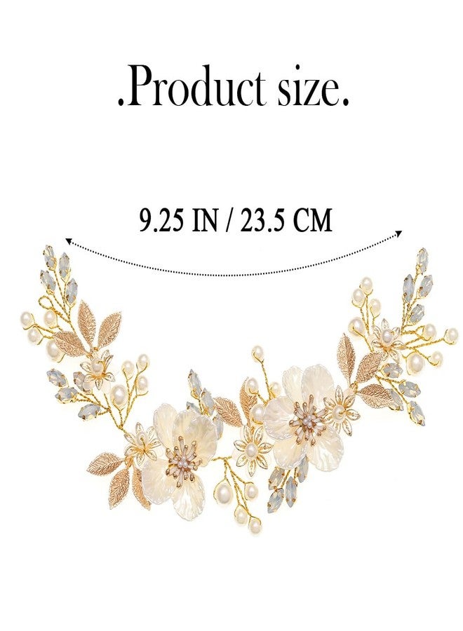 EARENT Wedding Hair Accessories Gold Bridal Hair Vine Brides Hair Pieces for Women - Image 4
