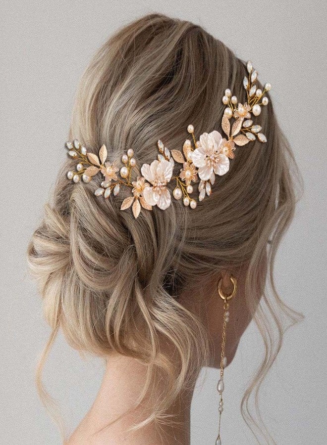 EARENT Wedding Hair Accessories Gold Bridal Hair Vine Brides Hair Pieces for Women - Image 3