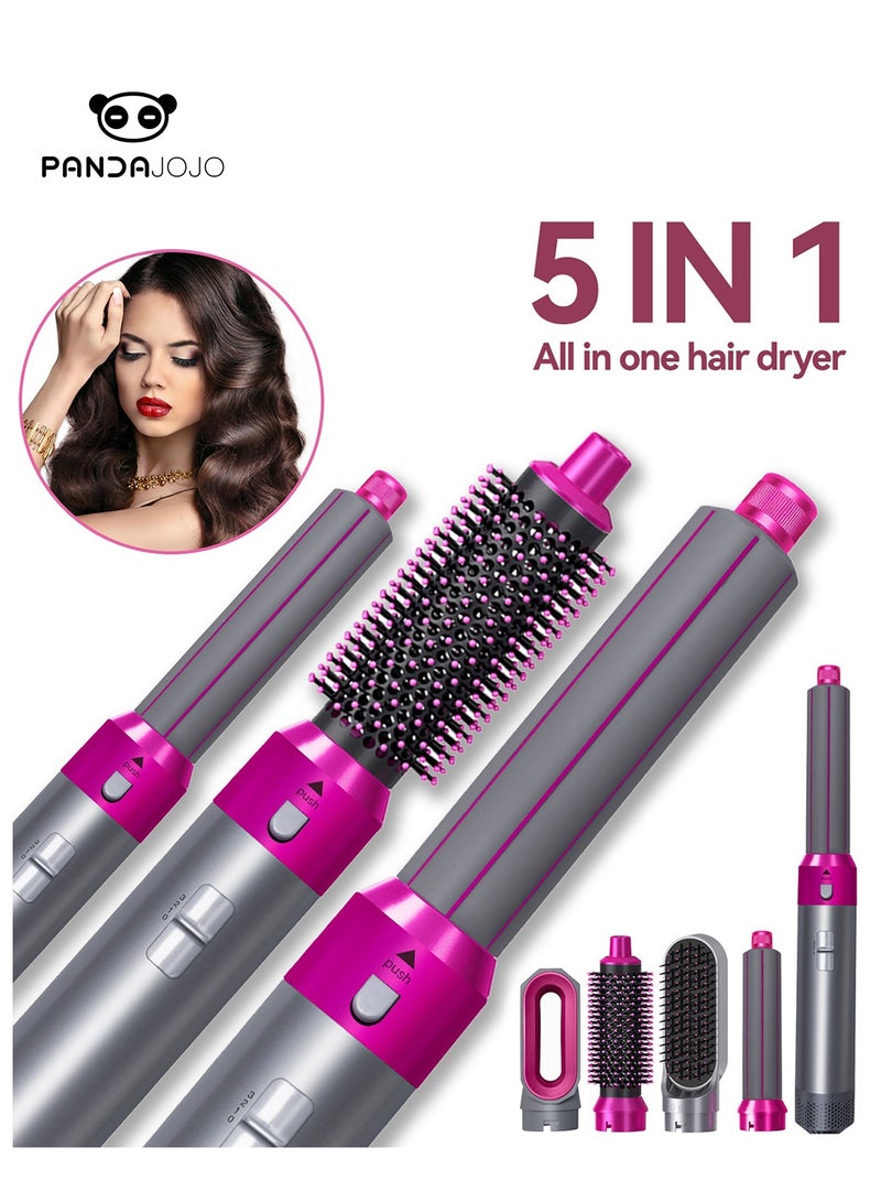 PANDA JOJO 5 in 1 Hair Dryer Brush | Professional Blow Dryer Brush for Curling, Volumizing & Straightening | for Women Gift - Image 1