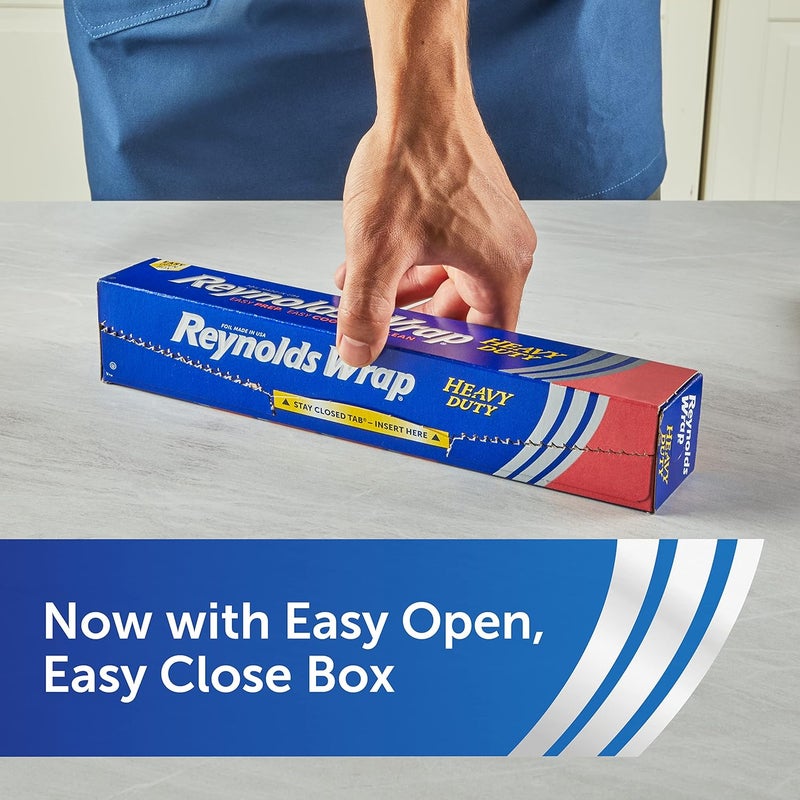 Reynolds Wrap Heavy Duty Aluminum Foil - 50 Square Feet Roll for Cooking and Food Storage - Image 3