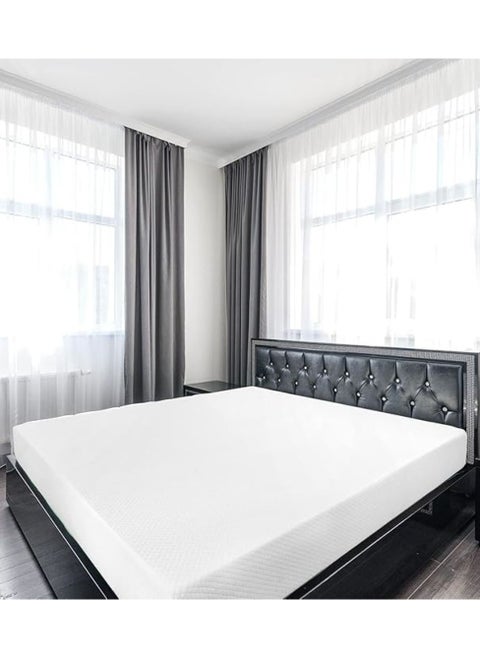 Tencel Jacquard Knitted Fabric Compressible Mattresses Independent Bagged Spring Reversible High density rebound sponge Soft 180x30x30cm - White