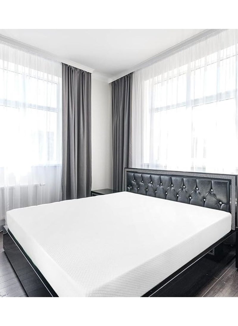 Tencel Jacquard Knitted Fabric Compressible Mattresses Independent Bagged Spring Reversible High density rebound sponge Soft 180x30x30cm - White