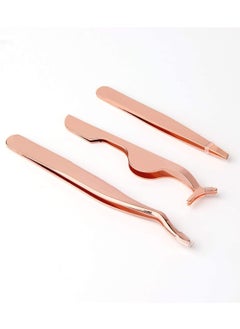 ORiTi 3Pcs Eyelashes Tool Fake Lash Applicator Lash Tools Fake Eyelashes Scissors  - Image 1