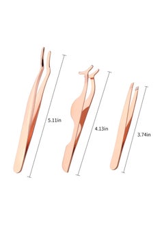 ORiTi 3Pcs Eyelashes Tool Fake Lash Applicator Lash Tools Fake Eyelashes Scissors  - Image 4