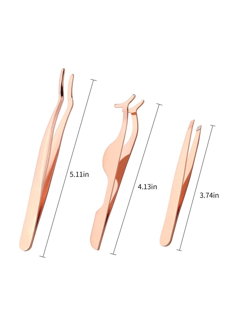 ORiTi - 3Pcs Eyelashes Tool Fake Lash Applicator Lash Tools Fake Eyelashes Scissors - Image 1