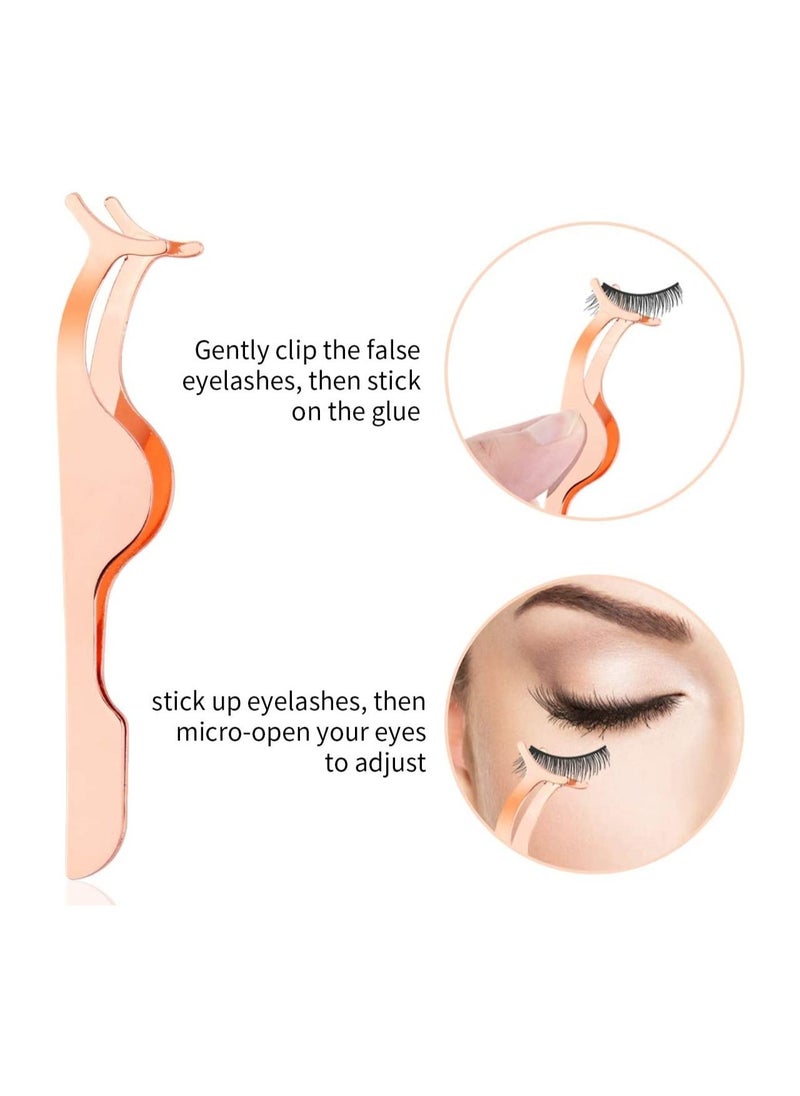 ORiTi - 3Pcs Eyelashes Tool Fake Lash Applicator Lash Tools Fake Eyelashes Scissors - Image 1
