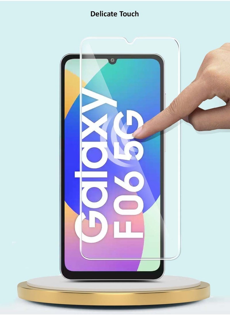 TIGER Samsung Galaxy F06 5G 2025 / Samsung Galaxy M06 5G 2025 GMAX Premium Series 9H 2.5D Tempered Glass Screen Protector – Full Coverage, Curved Edges, Scratch-Resistant, HD Clarity, Anti-Fingerprint – Clear - Image 4