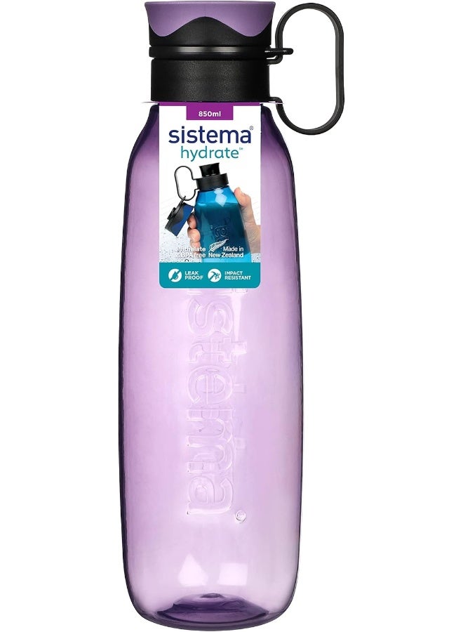 Sistema Traverse Water Bottle | 850 ml Leak-Proof Water Bottle with Screw-Top Lid | BPA Free | Assorted Colours - Image 2