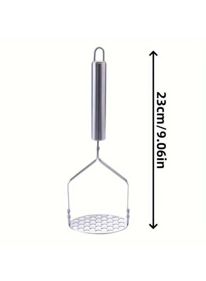 هراسة البطاطس المصنوعة من الفولاذ المقاوم للصدأ ， مثالية لتحضير البطاطس المهروسة وخبز الموز وهريس اليقطين والخضروات - Image 4
