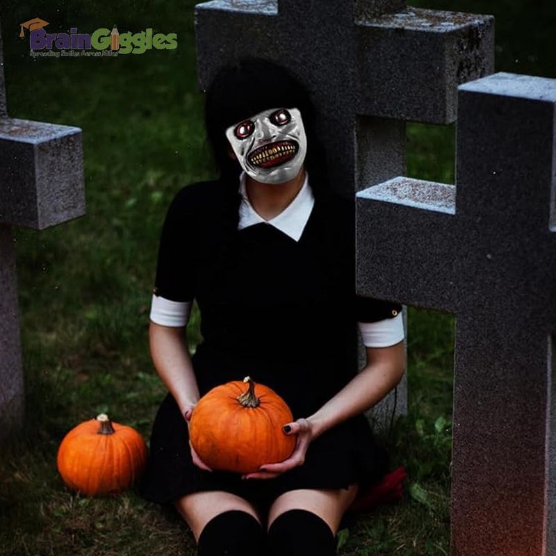 BrainGiggles Scary Mask for Halloween Cosplay Masquerade Party Costume Mask for Men, Women, Adults - Image 5
