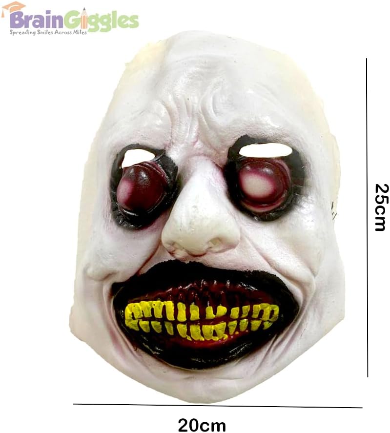 BrainGiggles Scary Mask for Halloween Cosplay Masquerade Party Costume Mask for Men, Women, Adults - Image 1