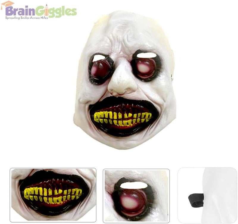 BrainGiggles Scary Mask for Halloween Cosplay Masquerade Party Costume Mask for Men, Women, Adults - Image 2