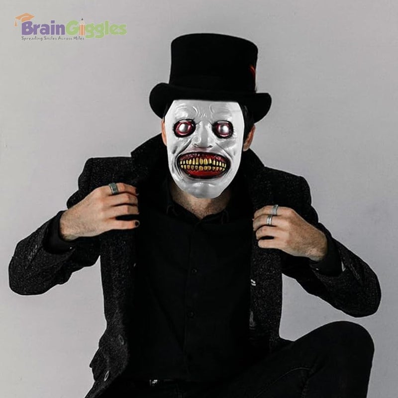 BrainGiggles Scary Mask for Halloween Cosplay Masquerade Party Costume Mask for Men, Women, Adults - Image 3
