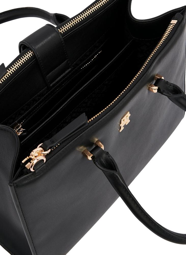 TOMMY HILFIGER - Logo Detail Zip Over Tote - Image 1