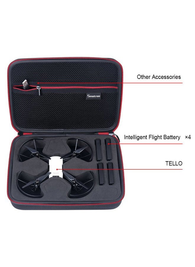 Smatree 3.6L Carry Case Compatible for DJI Tello Drone with 4 Tello Flight Batteries(Tello Drone and 4 Tello Flight Batteries is not Included)  - Image 2