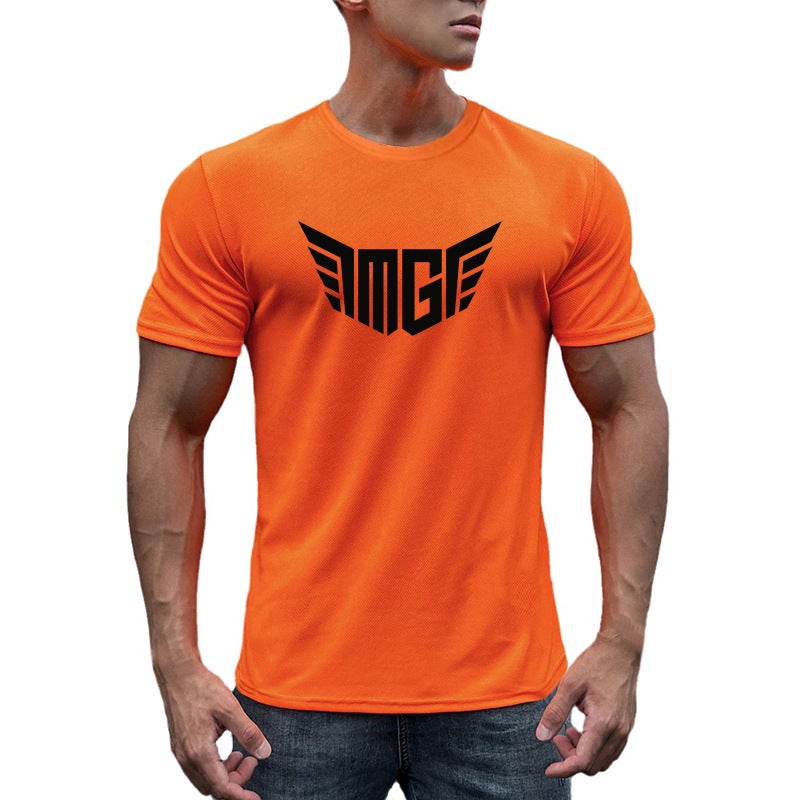 Men''s quick-drying T-shirt men''s summer sweat-absorbent breathable running mesh sports short-sleeved shirt foreign trade cross-border delivery - Image 5