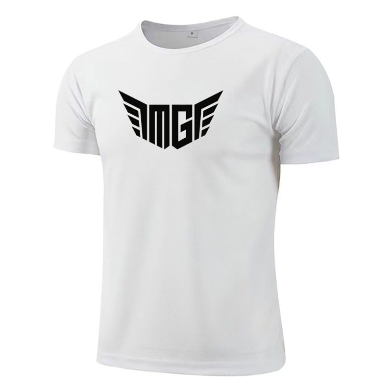 Men''s quick-drying T-shirt men''s summer sweat-absorbent breathable running mesh sports short-sleeved shirt foreign trade cross-border delivery - Image 2