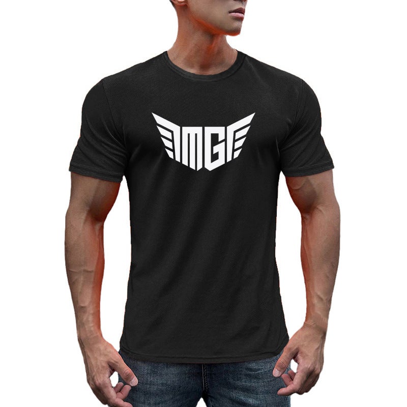 Men''s quick-drying T-shirt men''s summer sweat-absorbent breathable running mesh sports short-sleeved shirt foreign trade cross-border delivery - Image 3