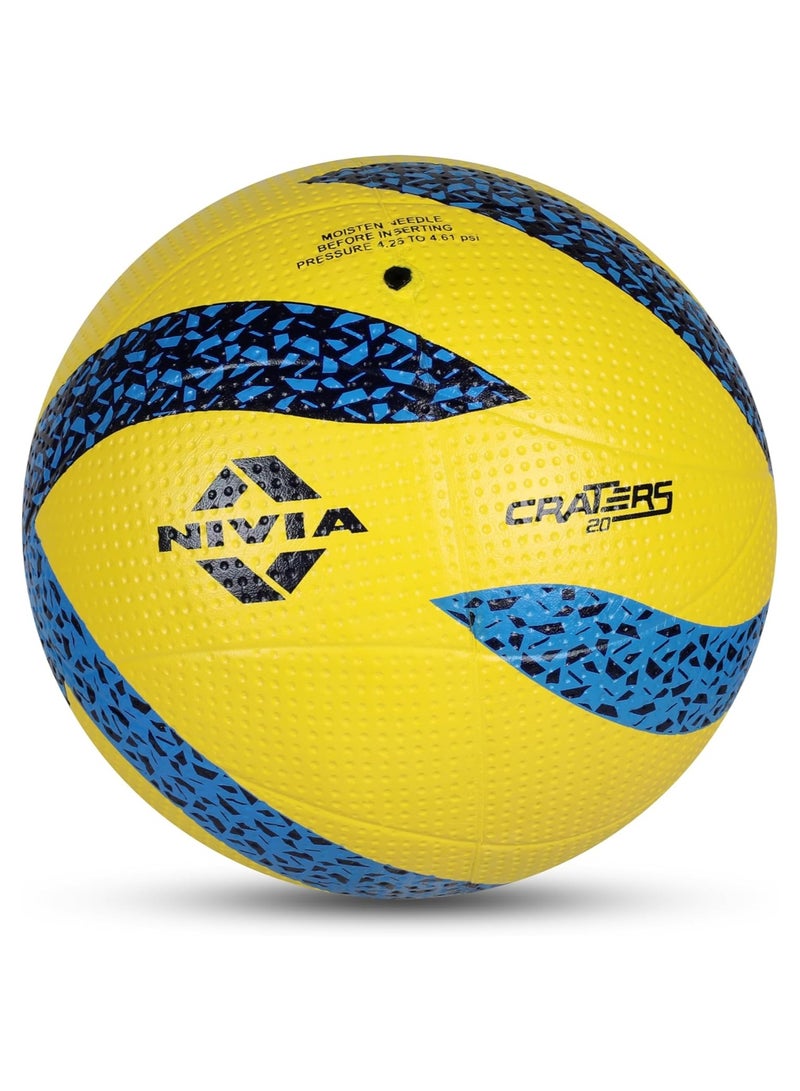 Nivia 488 Craters Volleyball for Men & Women| Size: 4 | Light Weight | Rubber Moulded |12 Panels | High Air Retention | for Indoor & Outdoor | Water Resistant - Image 1