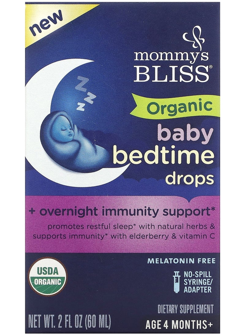 Mommy's Bliss Organic Baby Bedtime Drops, Age 4 Months+, 2 fl oz (60 ml) 