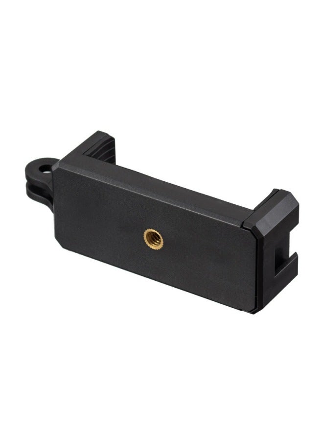 Generic Sports Camera Accessories Gopro Mobile Phone Clip 1/4 Hot Shoe Clip Selfie With Hot Shoe Mouth Mobile Phone Holder 1-Color:Hot Boots Two-foot Interface Mobile Phone Clip - Image 1