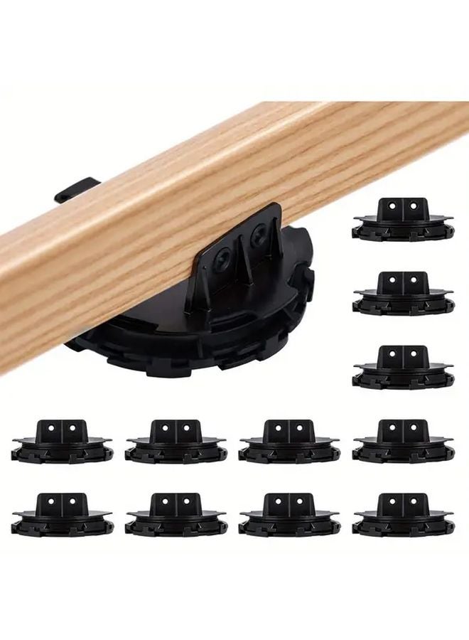 12Pcs Adjustable Plastic Floor Support Lift For Wood Stone Deck Base Sturdy Terrace - Image 2