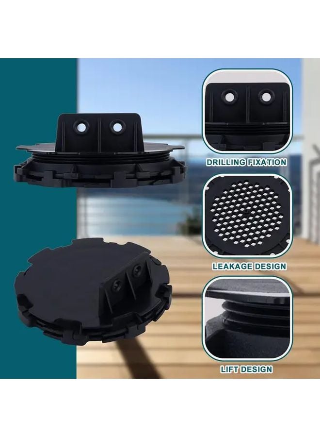 12Pcs Adjustable Plastic Floor Support Lift For Wood Stone Deck Base Sturdy Terrace - Image 5