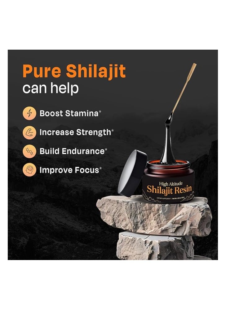 Auric Lab Certified High Altitude Shilajit/Shilajeet Resin 30g | 75% Fulvic Acid + Humic Acid |85+ Trace Minerals, Real Brass spoon and Shilajit rock with every order - pzsku/Z3A6D3B546113E6A08123Z/45/_/1739883928/738464a3-78d2-4a87-b736-4d45bd7db34e