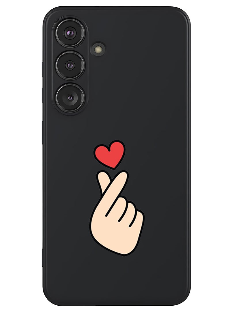 Theodor Protective Slim Fit Case Liquid Silicone Cover with Full Body Protection Anti-Scratch Shockproof Case For Samsung Galaxy S25 Plus (Black) - Snap Love  - Image 1