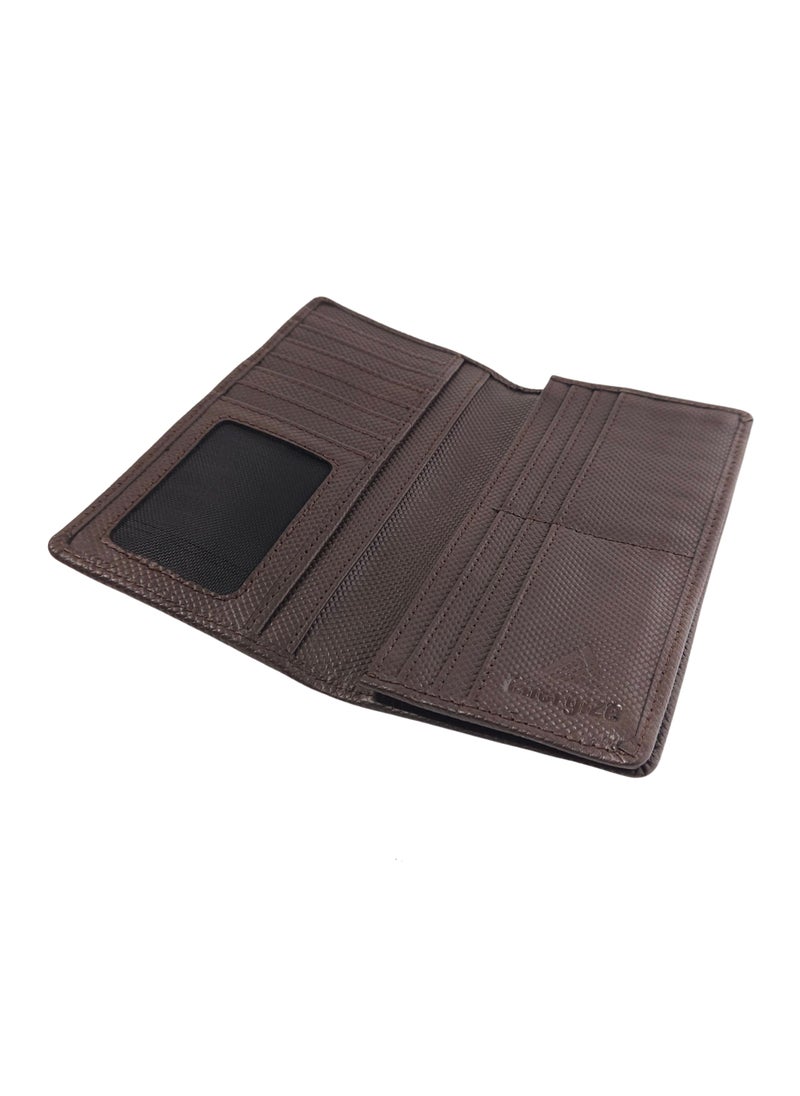 Energize Long Genuine Leather Wallet for Men, Premium Leather Material with Versatile Compartment, Ideal for Traveling & Daily Use, Perfect Gift for Any Occasion- Chocolate  - Image 3