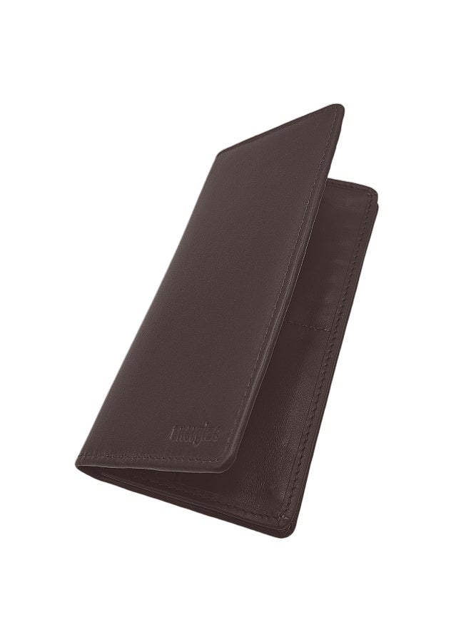 Energize Long Genuine Leather Wallet for Men, Premium Leather Material with Versatile Compartment, Ideal for Traveling & Daily Use, Perfect Gift for Any Occasion- Chocolate - Image 4