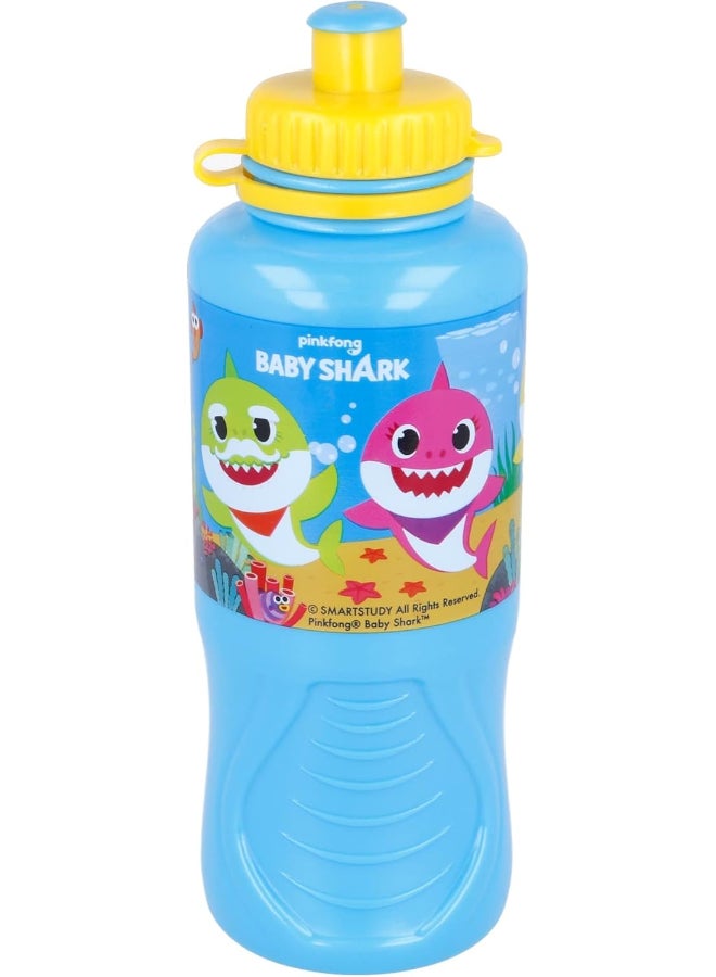 Stor Baby Shark Ergo Sport Water Bottle for Kids – 430ml BPA-Free Leakproof Sipper Bottle with Easy Grip Design, Lightweight Durable School Water Bottle for Daily Hydration, Travel & Outdoor Use - Image 2