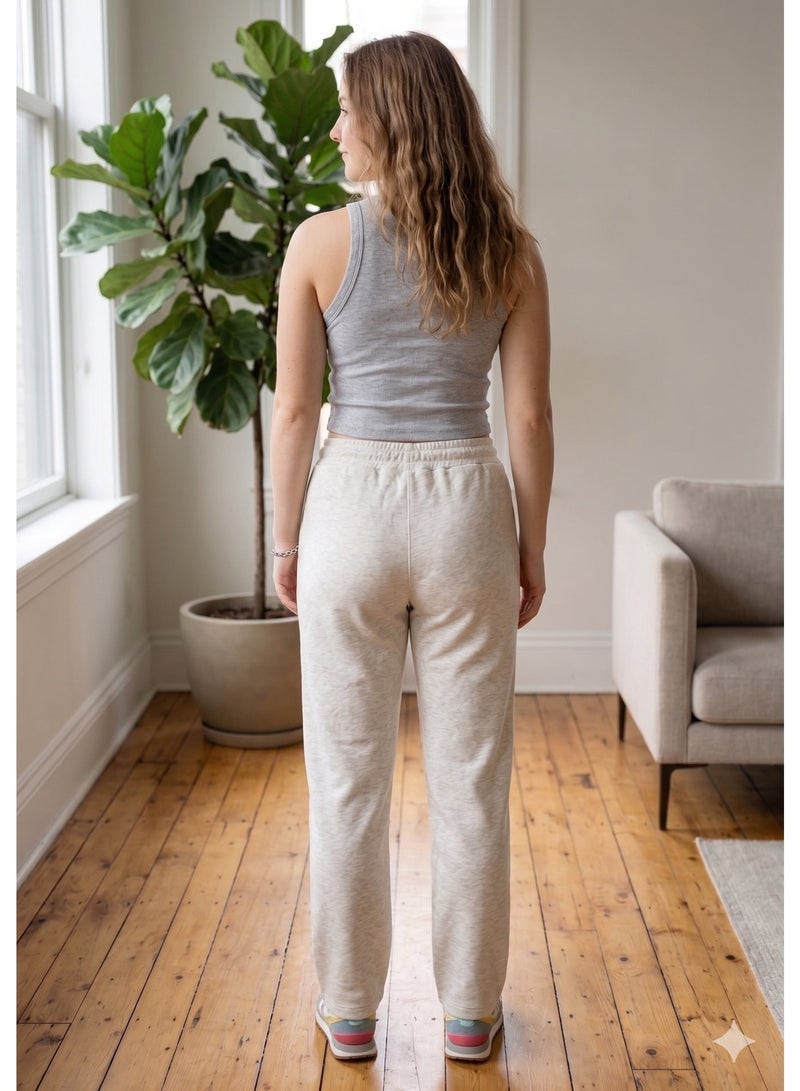 Soft Steps Sports Sweatpants Cotton Light Grey XXL For Women - Image 2