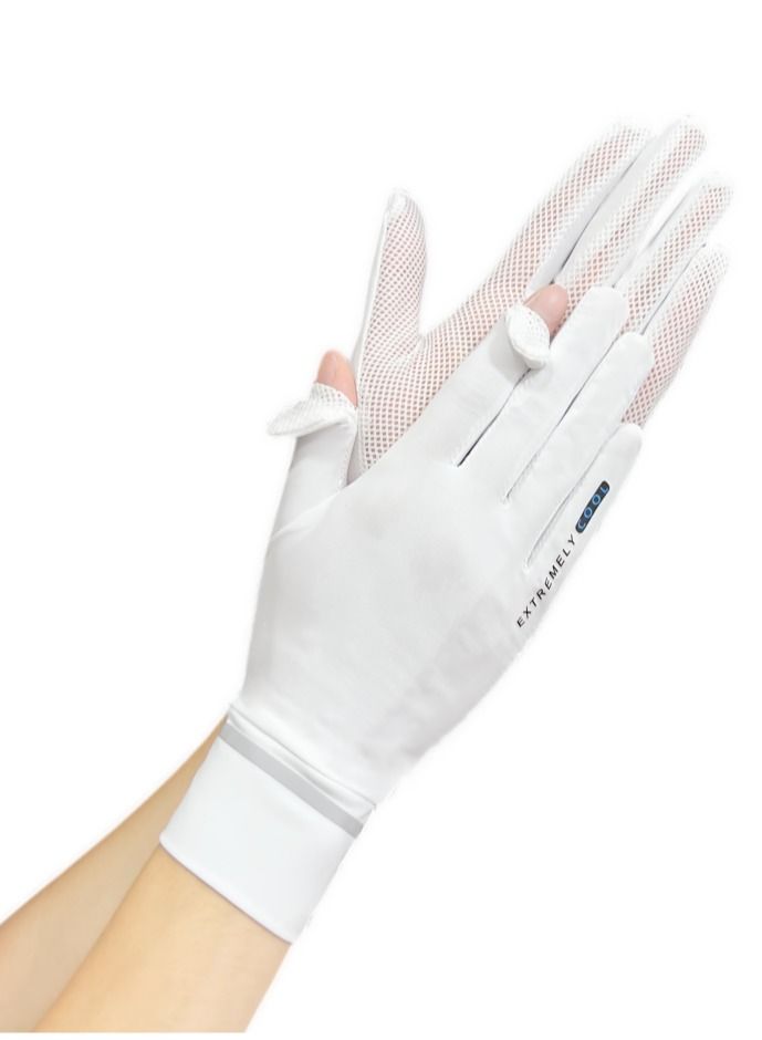 Generic Women's Driving Gloves White  - Image 1