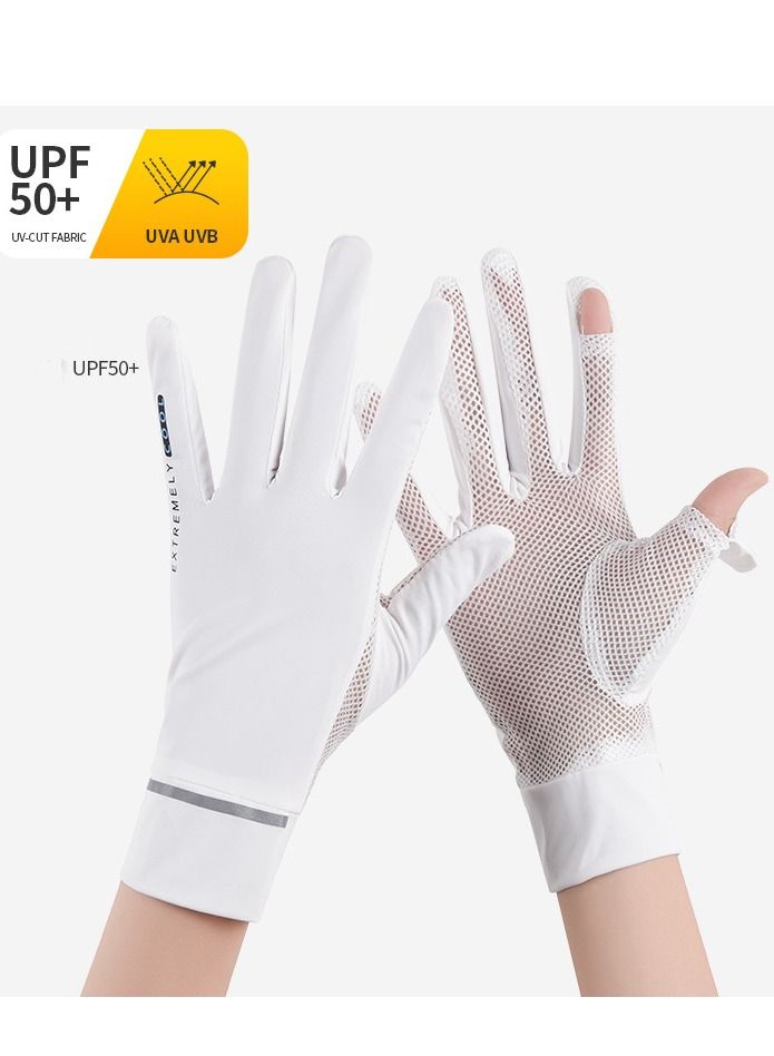 Generic Women's Driving Gloves White  - Image 3