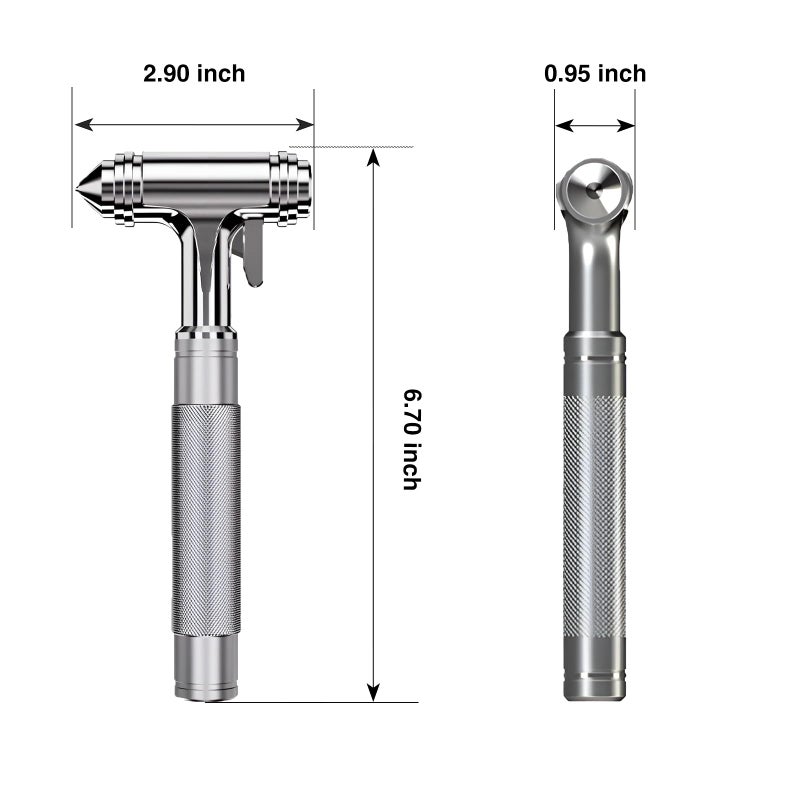 Tesheer for Tesla Glass Breaker Window Breaker Seatbelt Cutter Safety Hammer Car Window Breaker Tool Seatbelt Cutter Emergency Rescue Tools Metal Window Hammer Car Accessories - Image 4