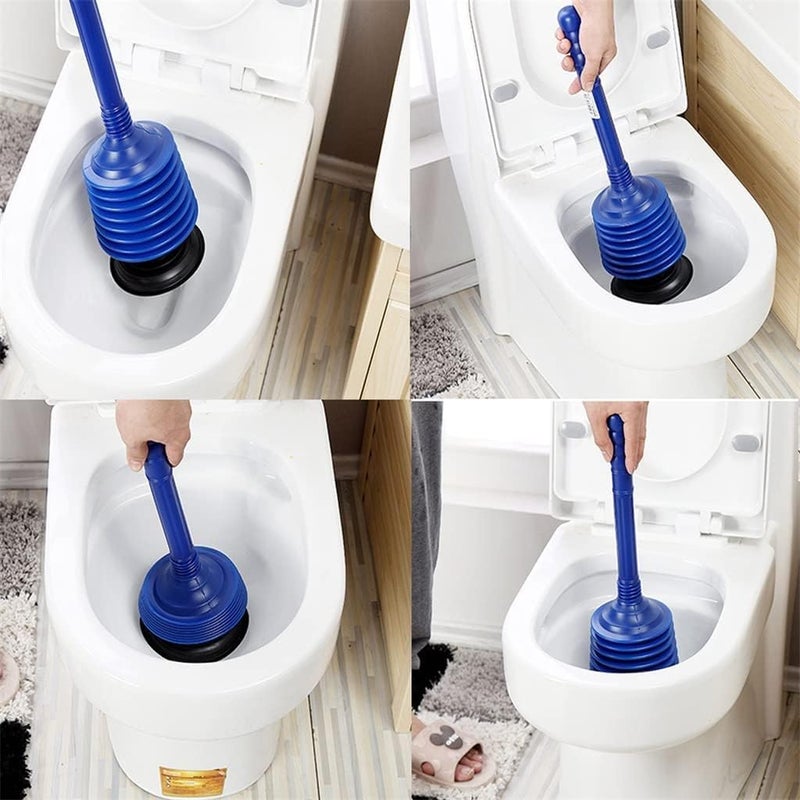 GNOLY Professional Bellows Accordion Toilet Plunger High Pressure Thrust Plunger Drain Blockage Cleaner Sink Drain Clog Cleaner (1Pcs) - Image 2