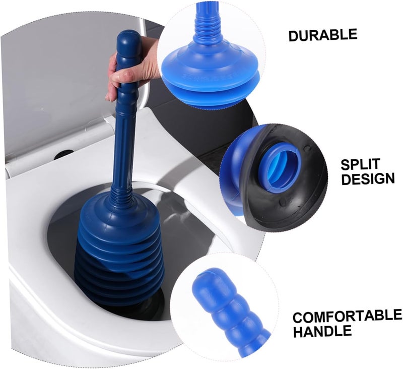 GNOLY Professional Bellows Accordion Toilet Plunger High Pressure Thrust Plunger Drain Blockage Cleaner Sink Drain Clog Cleaner (1Pcs) - Image 5